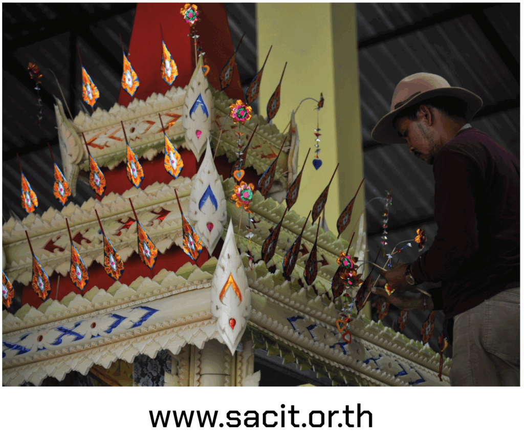 หรีดบุญ หรีดกระดาษบริจาค