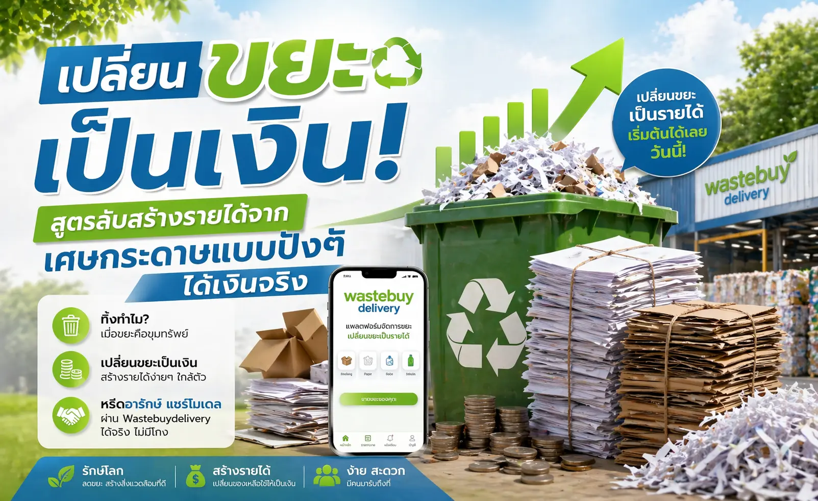 เปลี่ยนขยะเป็นเงิน